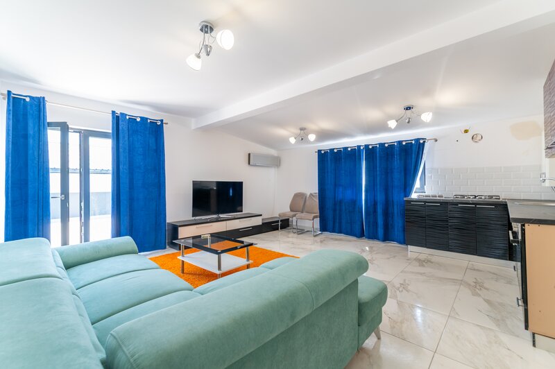 Magurele, Atomistilor, penthouse cu terasa de 75 mp, mobilat nou