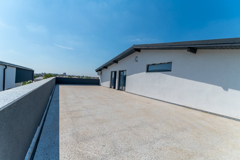 Magurele, Atomistilor, penthouse cu terasa de 75 mp, mobilat nou